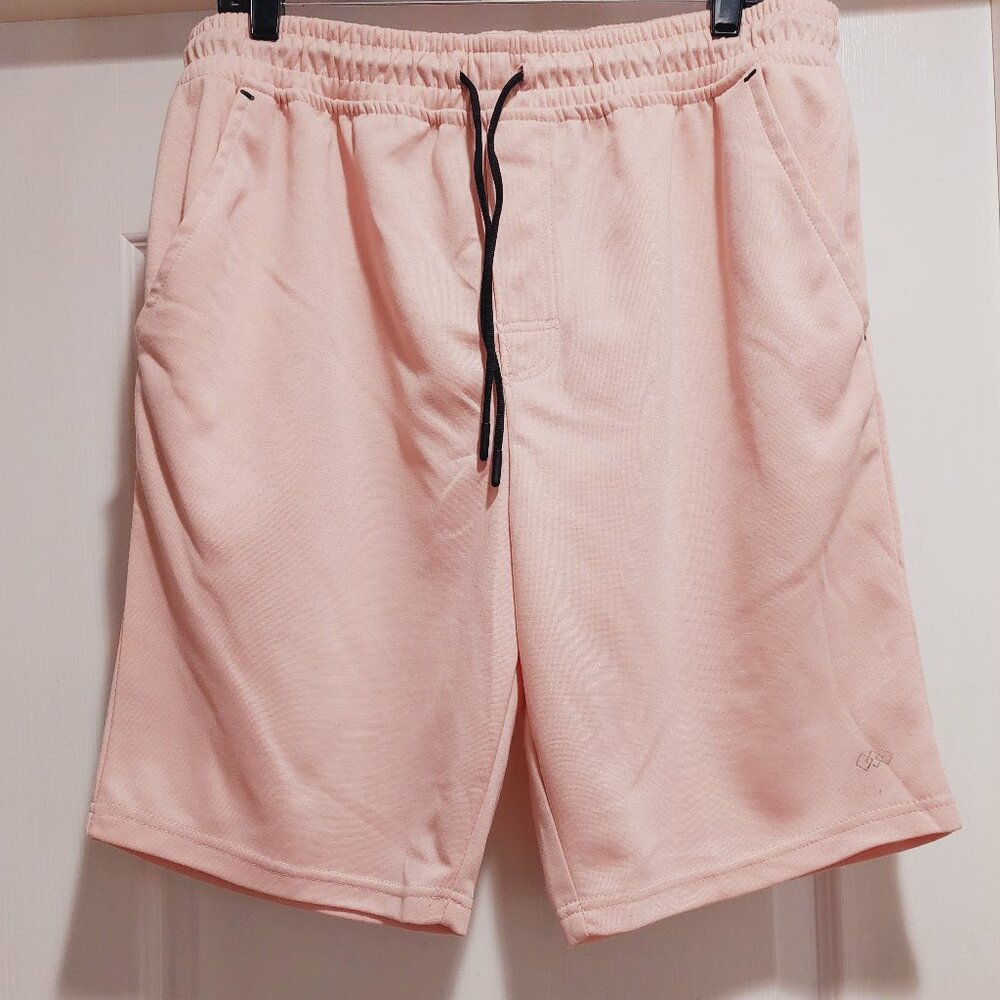 Men's Leg3nd Pink Shorts with draw string Sz L